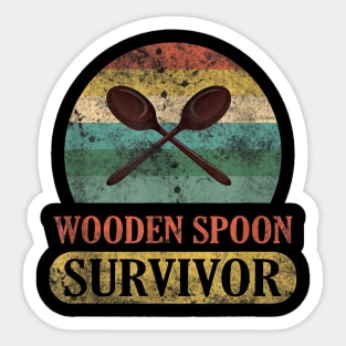 Wooden spoon survivor Sticker